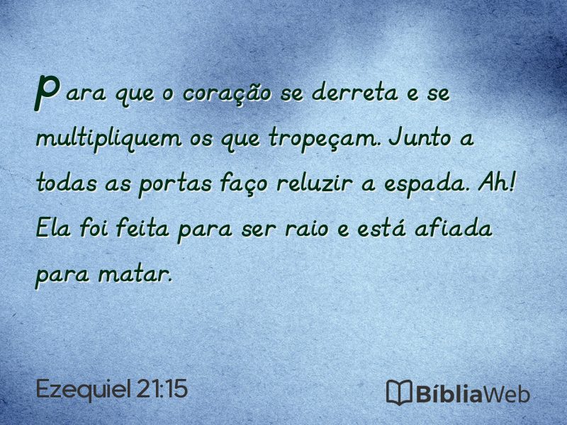 Ezequiel 21:15 em imagem para compartilhar