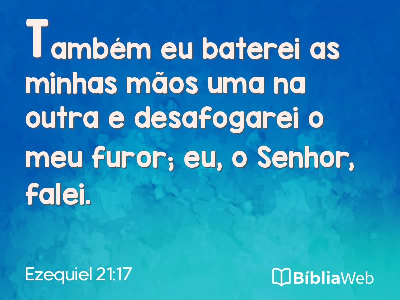 Ezequiel 21:17 em imagem para compartilhar