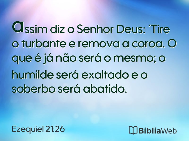 Ezequiel 21:26 em imagem para compartilhar