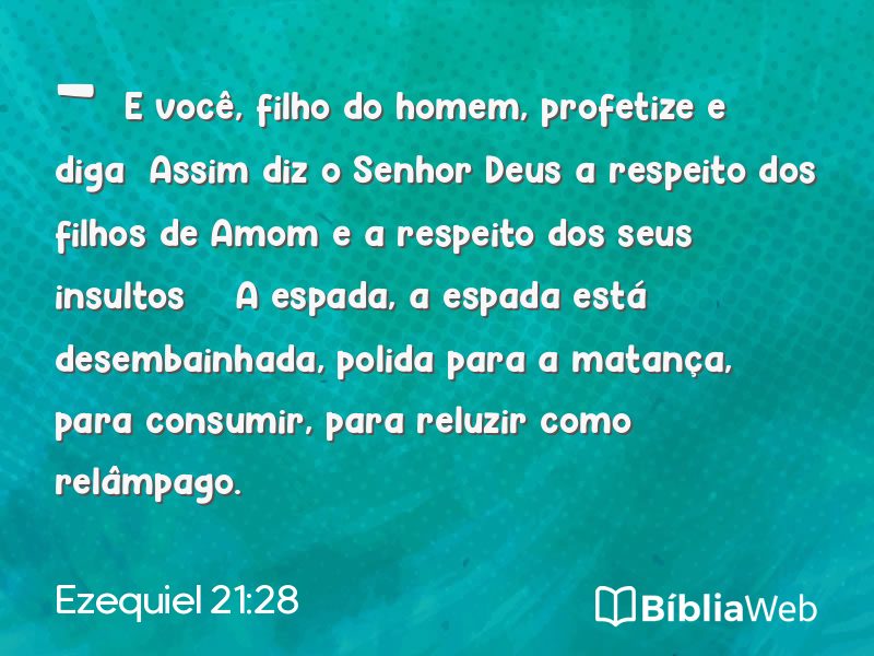Ezequiel 21:28 em imagem para compartilhar