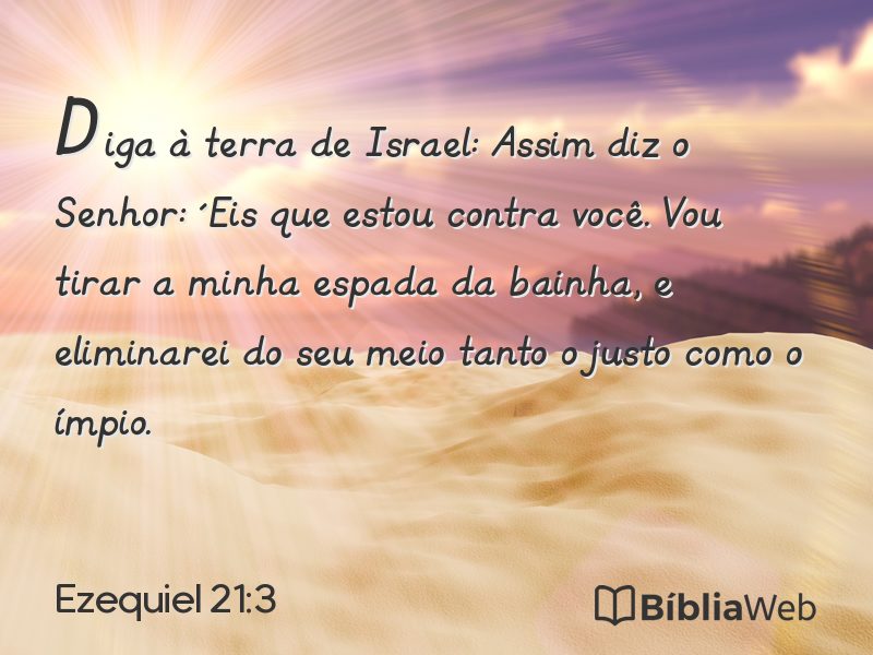 Ezequiel 21:3 em imagem para compartilhar