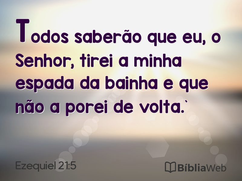 Ezequiel 21:5 em imagem para compartilhar