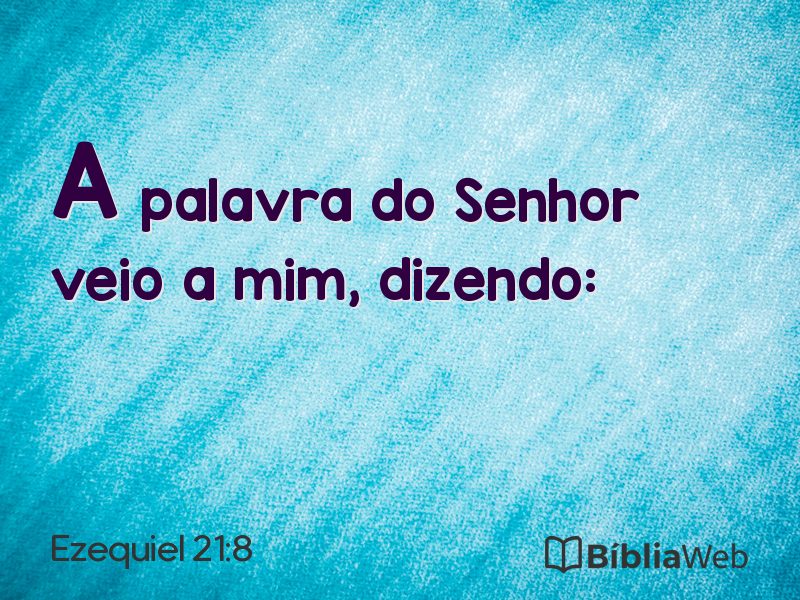 Ezequiel 21:8 em imagem para compartilhar