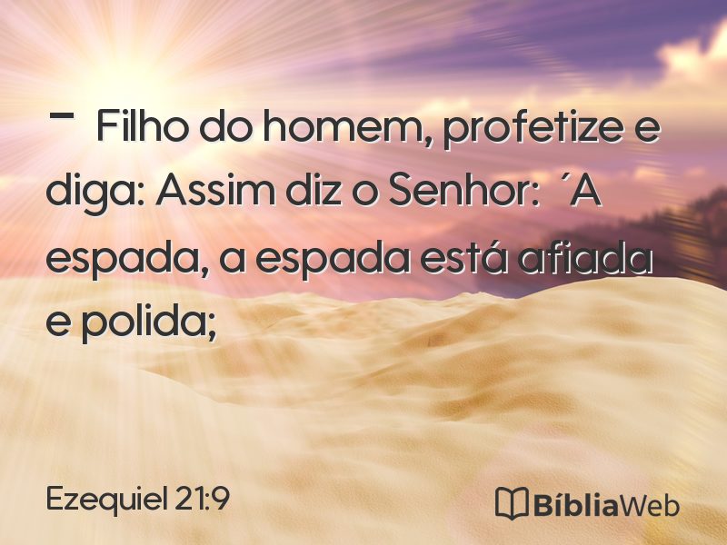 Ezequiel 21:9 em imagem para compartilhar