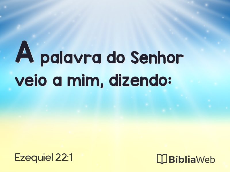 Ezequiel 22:1 em imagem para compartilhar