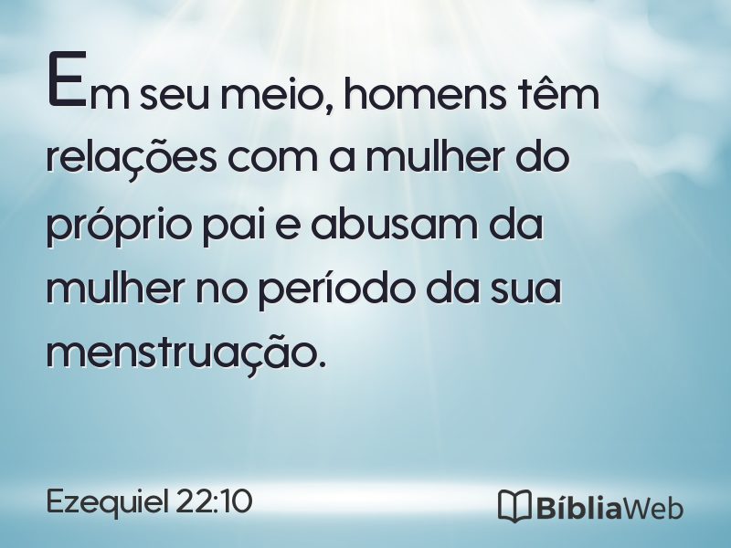 Ezequiel 22:10 em imagem para compartilhar