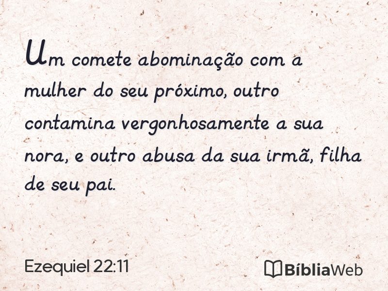 Ezequiel 22:11 em imagem para compartilhar
