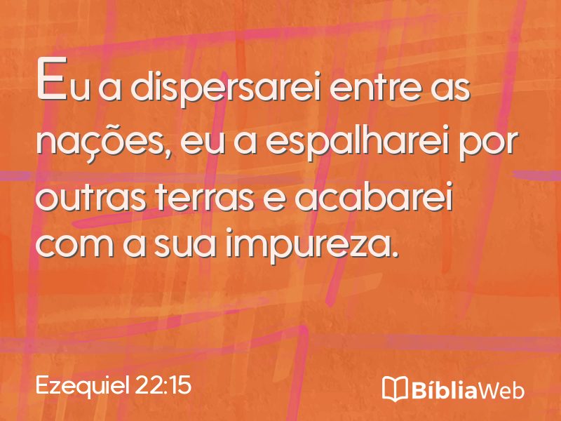 Ezequiel 22:15 em imagem para compartilhar