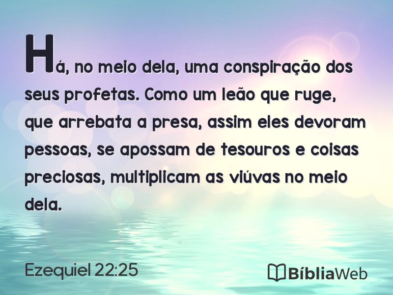 Ezequiel 22:25 em imagem para compartilhar