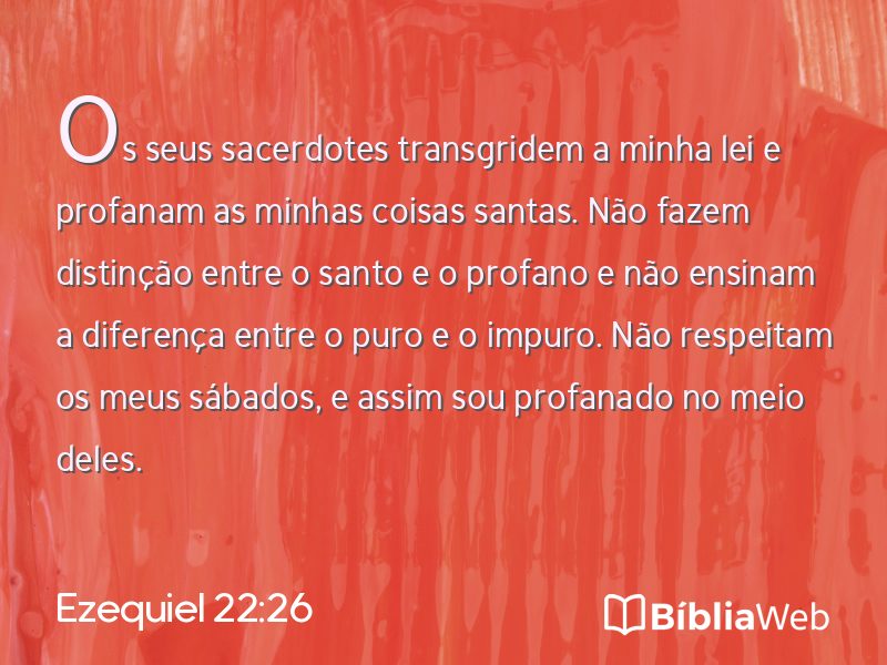 Ezequiel 22:26 em imagem para compartilhar