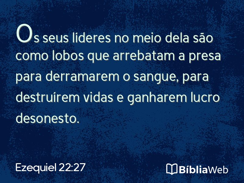 Ezequiel 22:27 em imagem para compartilhar