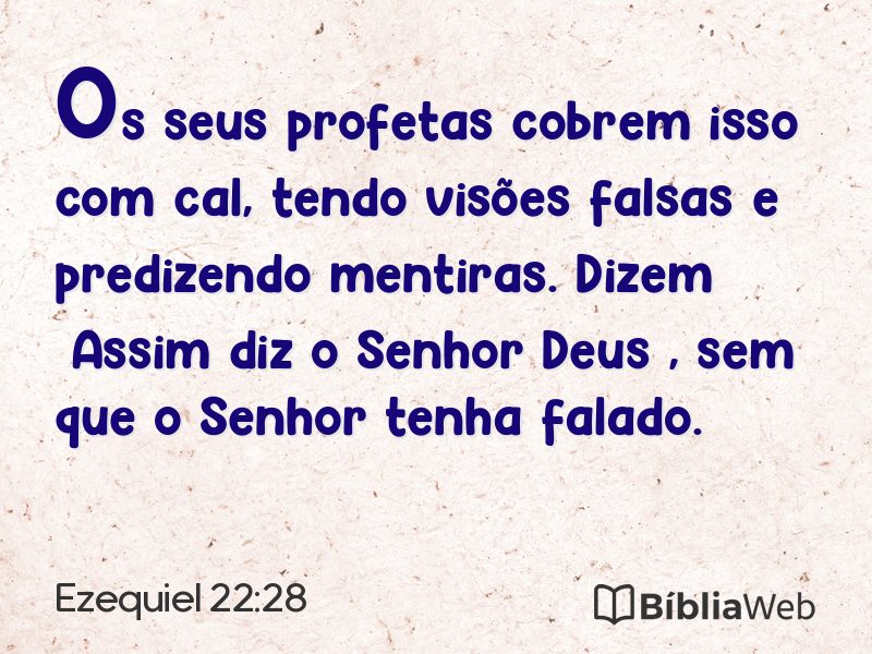 Ezequiel 22:28 em imagem para compartilhar