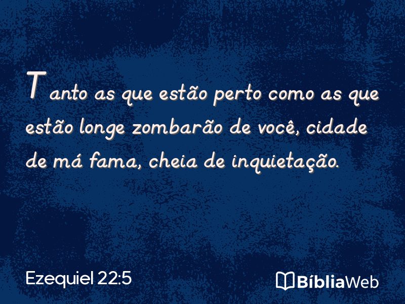 Ezequiel 22:5 em imagem para compartilhar