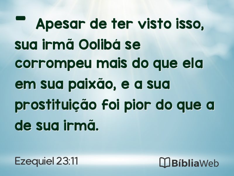 Ezequiel 23:11 em imagem para compartilhar
