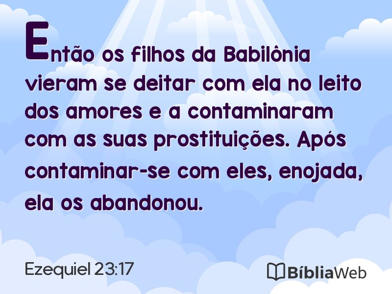 Ezequiel 23:17 em imagem para compartilhar