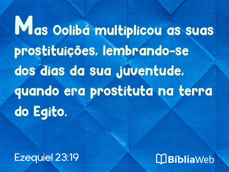 Ezequiel 23:19 em imagem para compartilhar