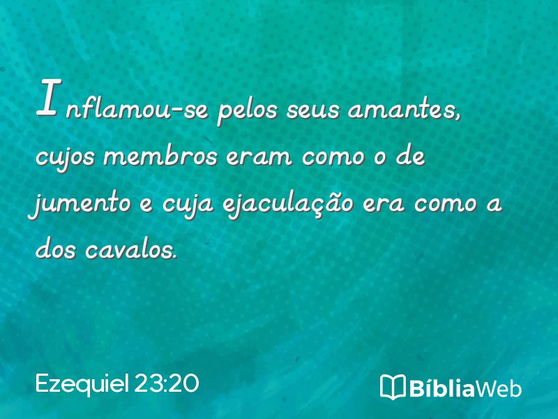 Ezequiel 23:20 em imagem para compartilhar