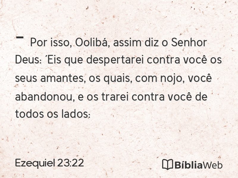 Ezequiel 23:22 em imagem para compartilhar