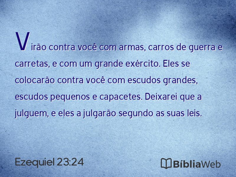 Ezequiel 23:24 em imagem para compartilhar