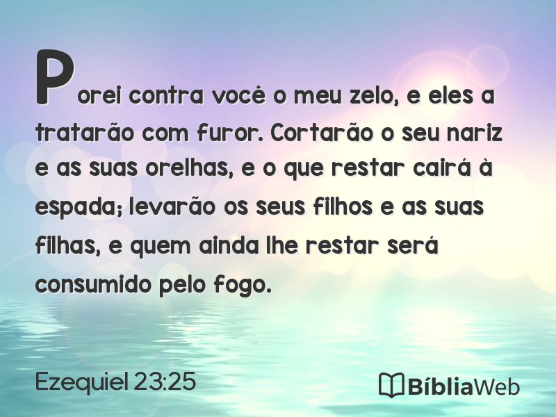 Ezequiel 23:25 em imagem para compartilhar