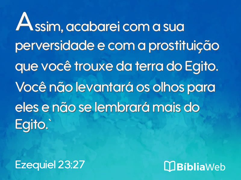 Ezequiel 23:27 em imagem para compartilhar