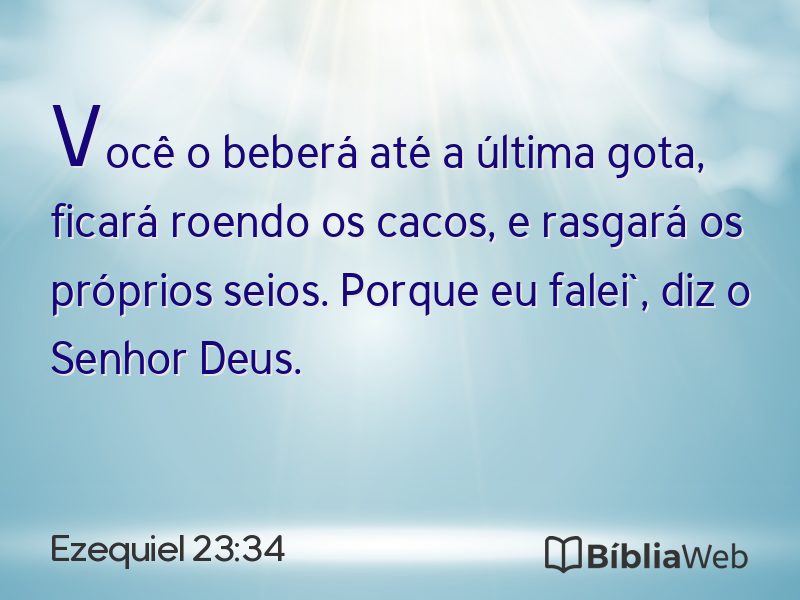 Ezequiel 23:34 em imagem para compartilhar