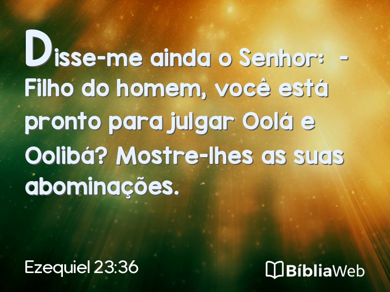 Ezequiel 23:36 em imagem para compartilhar