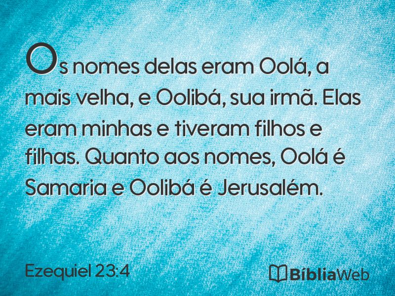 Ezequiel 23:4 em imagem para compartilhar