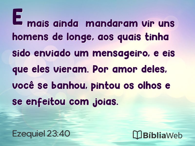 Ezequiel 23:40 em imagem para compartilhar
