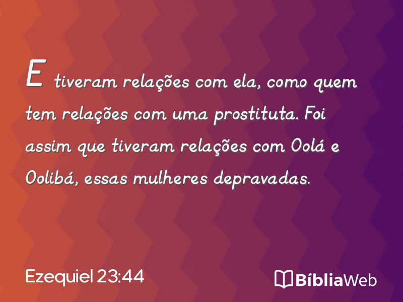 Ezequiel 23:44 em imagem para compartilhar