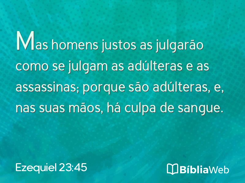 Ezequiel 23:45 em imagem para compartilhar
