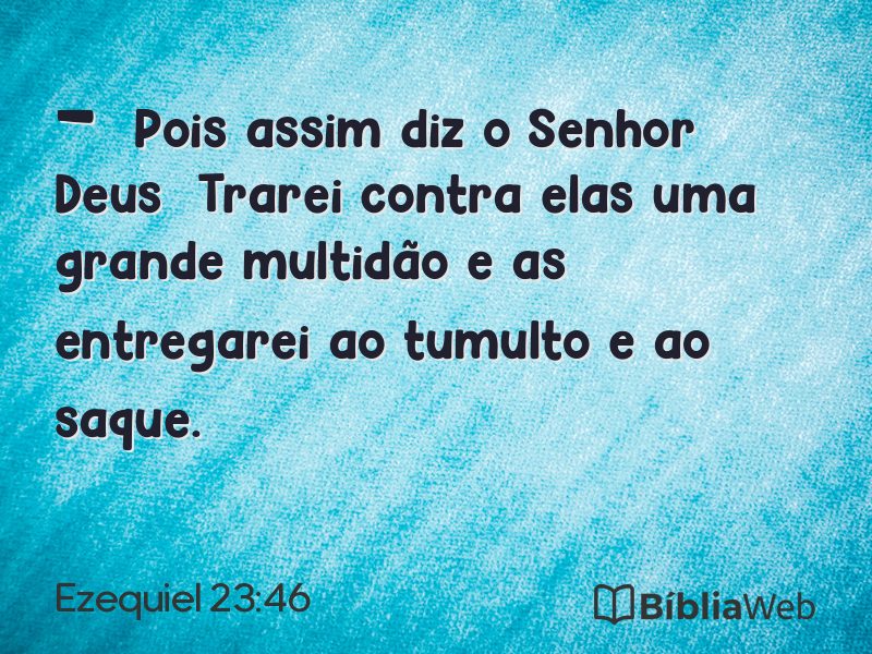 Ezequiel 23:46 em imagem para compartilhar