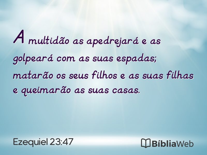 Ezequiel 23:47 em imagem para compartilhar
