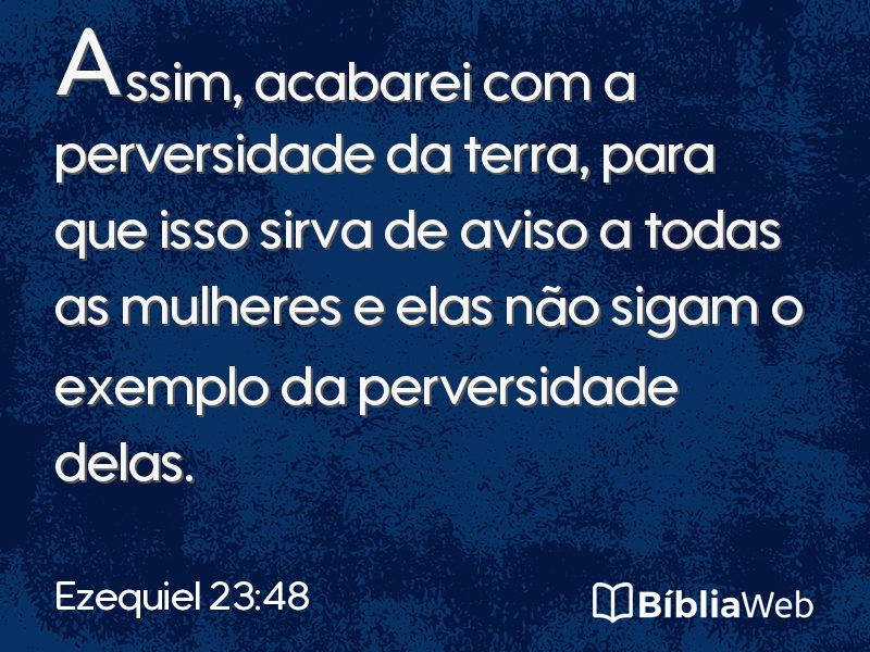 Ezequiel 23:48 em imagem para compartilhar
