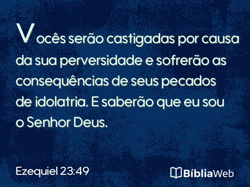 Ezequiel 23:49 em imagem para compartilhar