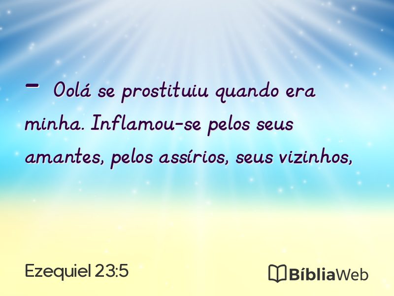 Ezequiel 23:5 em imagem para compartilhar