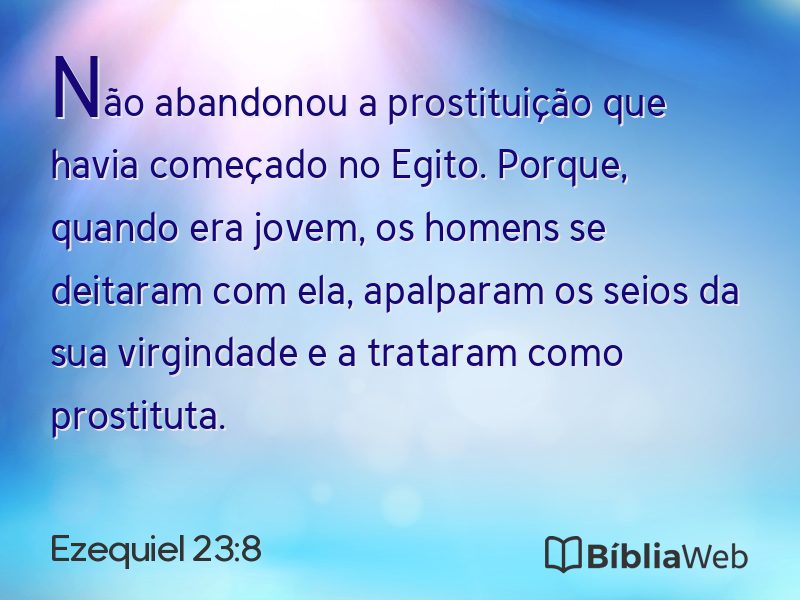 Ezequiel 23:8 em imagem para compartilhar