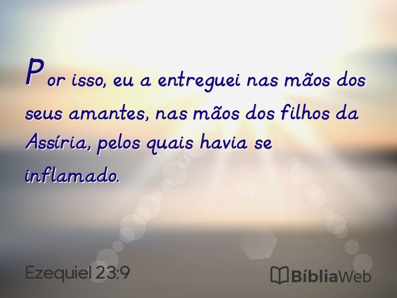 Ezequiel 23:9 em imagem para compartilhar
