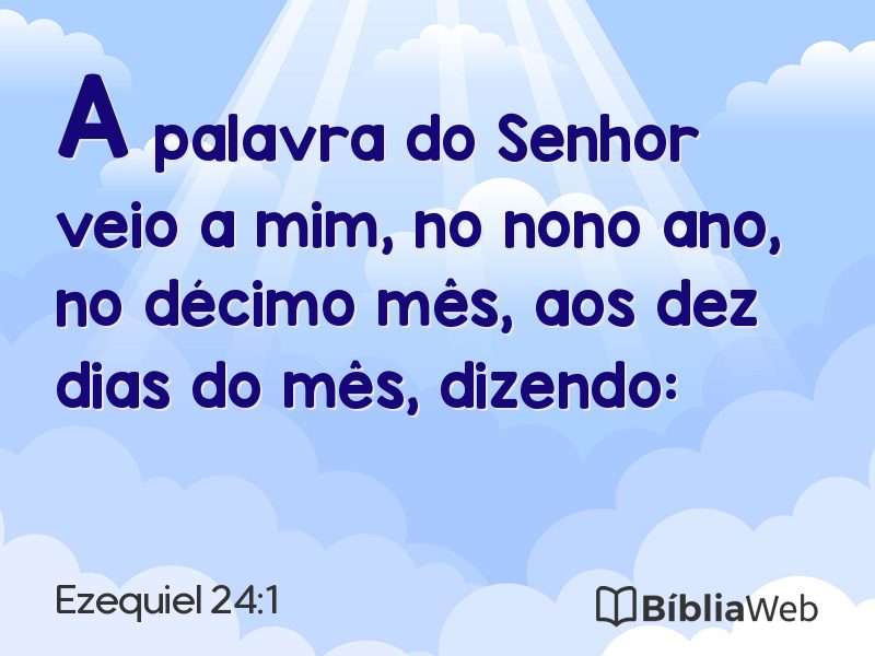 Ezequiel 24:1 em imagem para compartilhar
