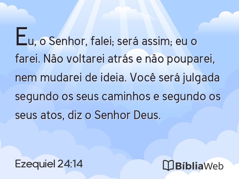 Ezequiel 24:14 em imagem para compartilhar