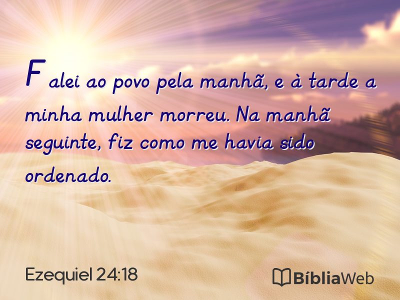 Ezequiel 24:18 em imagem para compartilhar