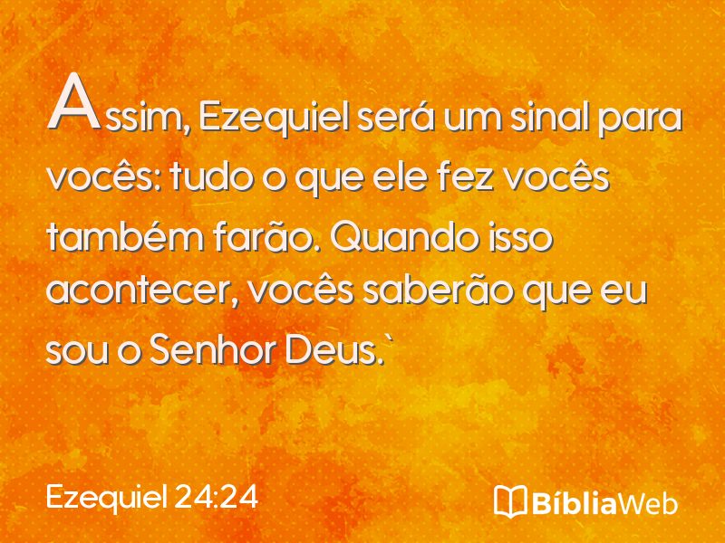 Ezequiel 24:24 em imagem para compartilhar