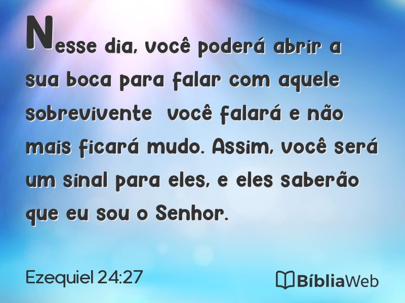 Ezequiel 24:27 em imagem para compartilhar