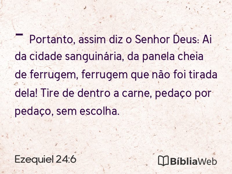 Ezequiel 24:6 em imagem para compartilhar