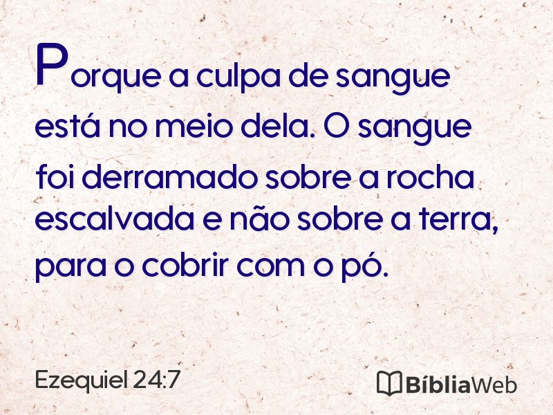 Ezequiel 24:7 em imagem para compartilhar