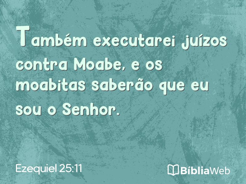 Ezequiel 25:11 em imagem para compartilhar