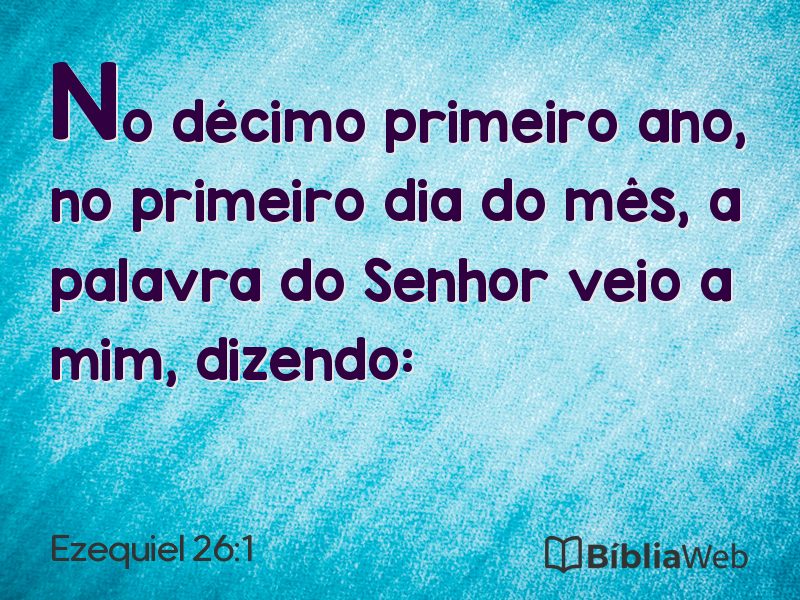 Ezequiel 26:1 em imagem para compartilhar