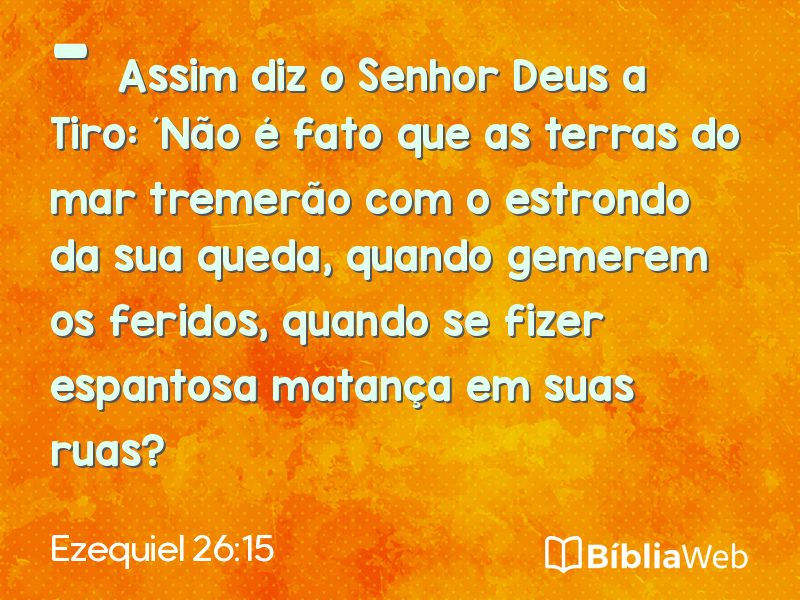 Ezequiel 26:15 em imagem para compartilhar