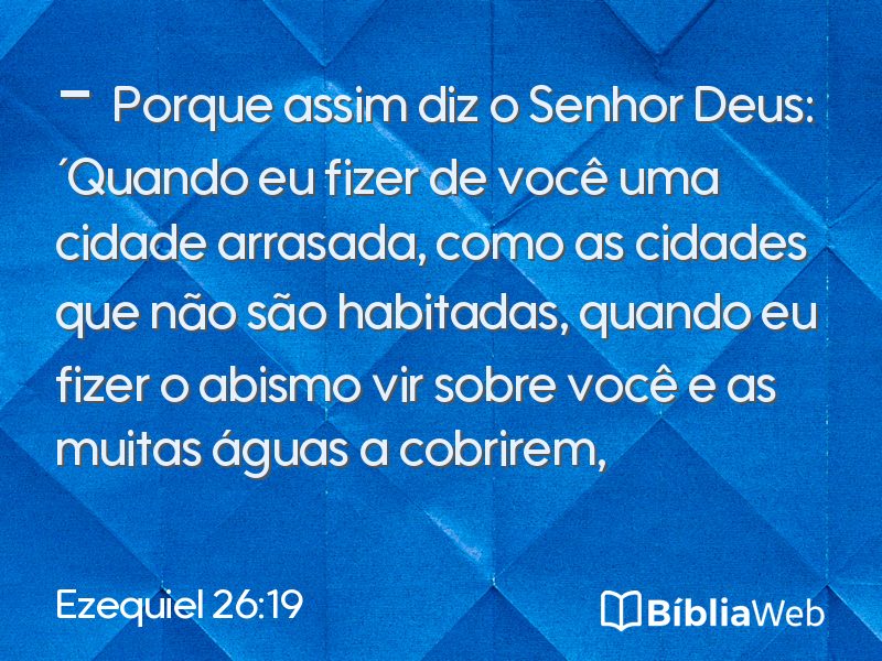 Ezequiel 26:19 em imagem para compartilhar