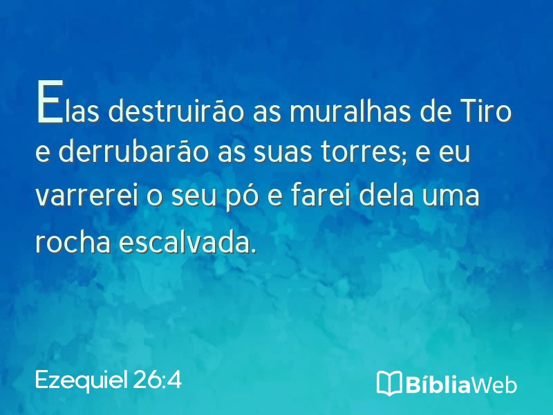 Ezequiel 26:4 em imagem para compartilhar